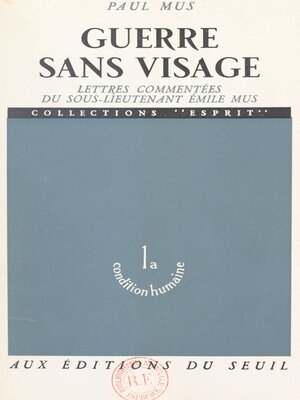 cover image of Guerre sans visage
